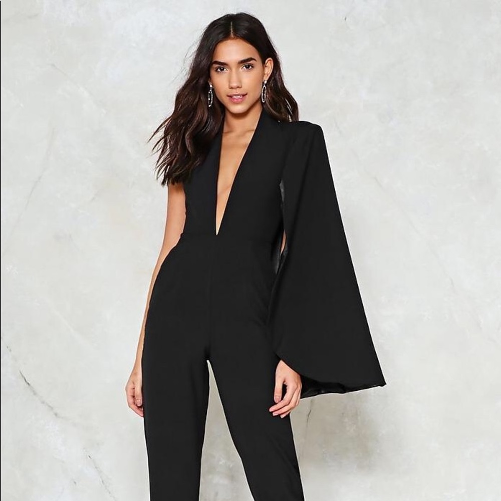 Caped Jumpsuit